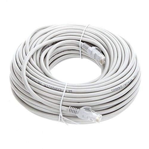 Lknewtrend 150FT Feet CAT5 Cat5e Ethernet Patch Cable RJ45 Computer PC Network Internet Wire PoE Switch Cord White Lknewtrend 150FT Feet CAT5 Cat5e Ethernet Patch Cable RJ45 Computer PC Network Internet Wire PoE Switch Cord White